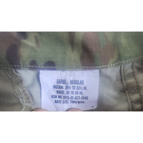 US Military Issue Unisex OCP Camouflage Army Combat Pants Trousers Large Regular - Picture 7 of 10